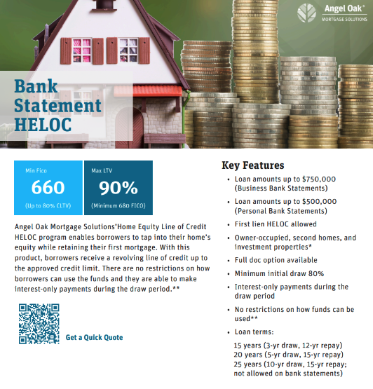 Bank Statement HELOC Guide